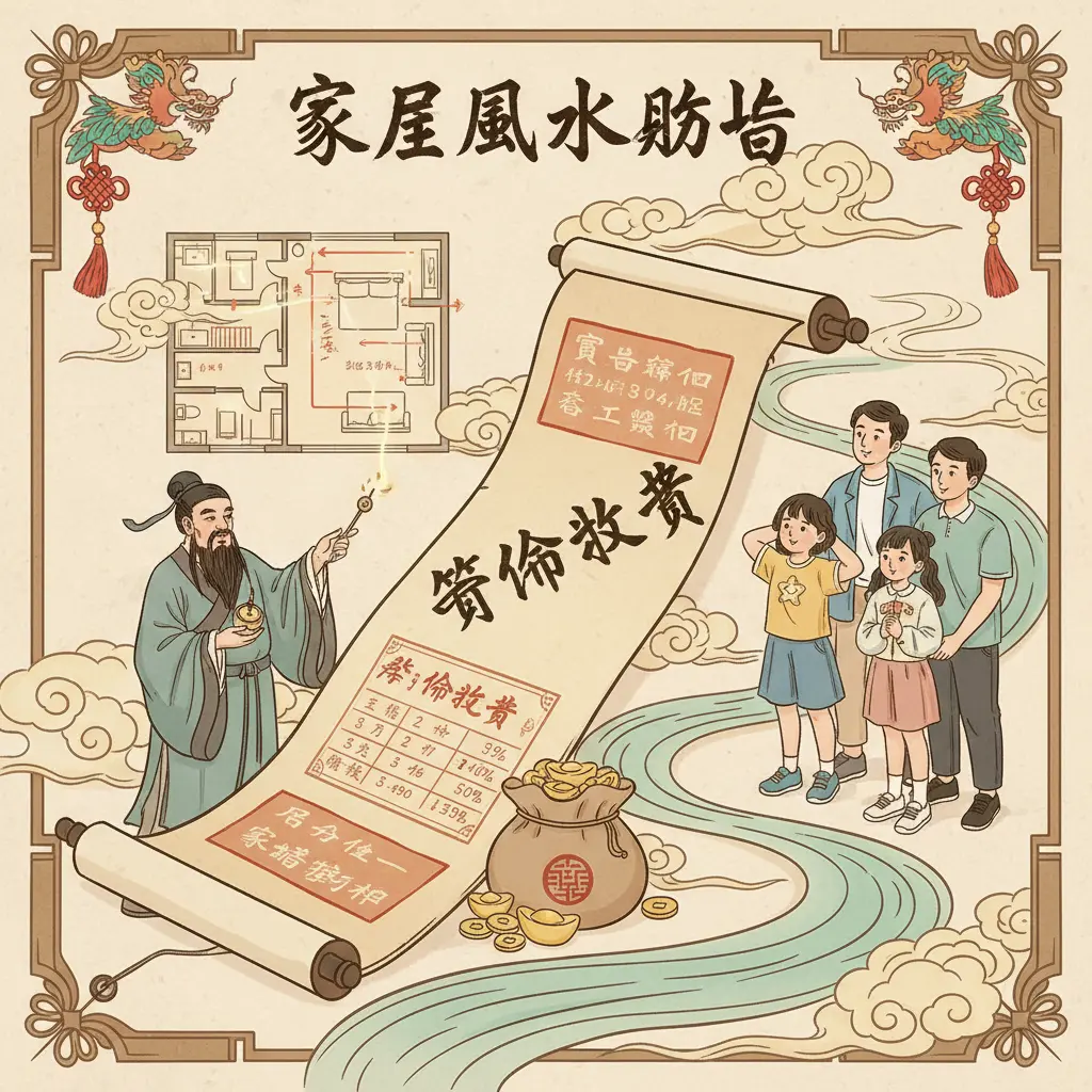 算命收費 - 家居風水佈局