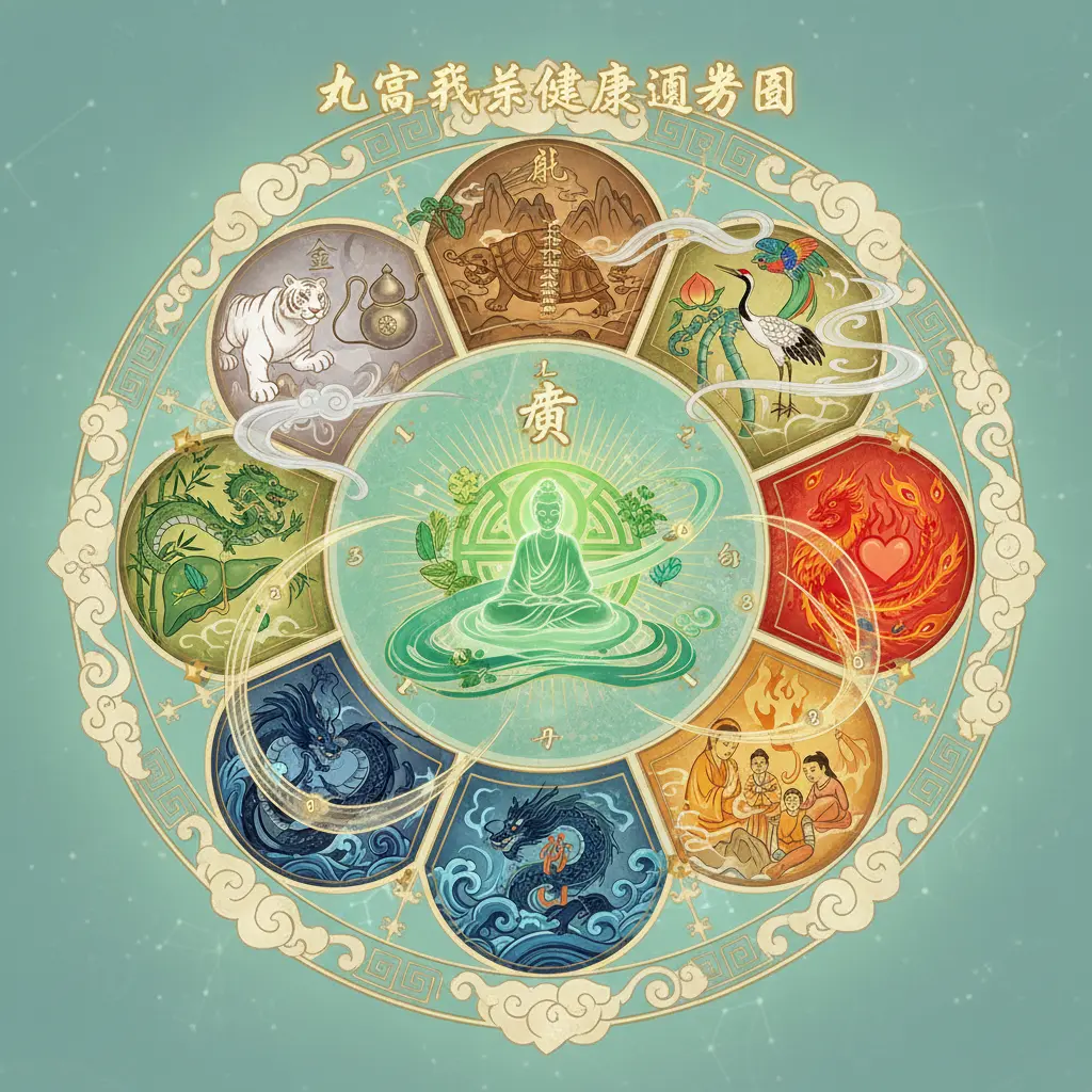 健康運勢 - 九宮飛星圖