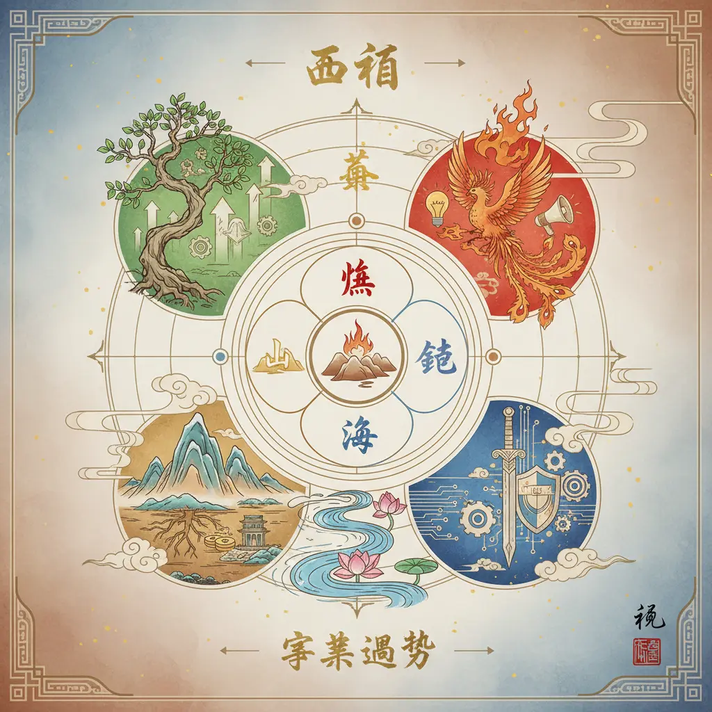 事業運勢 - 五行